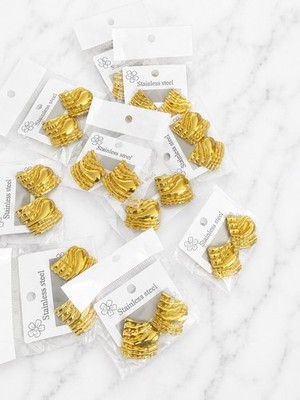 Gold Tone Stainless Steel Charms for Jewelry Making Findings