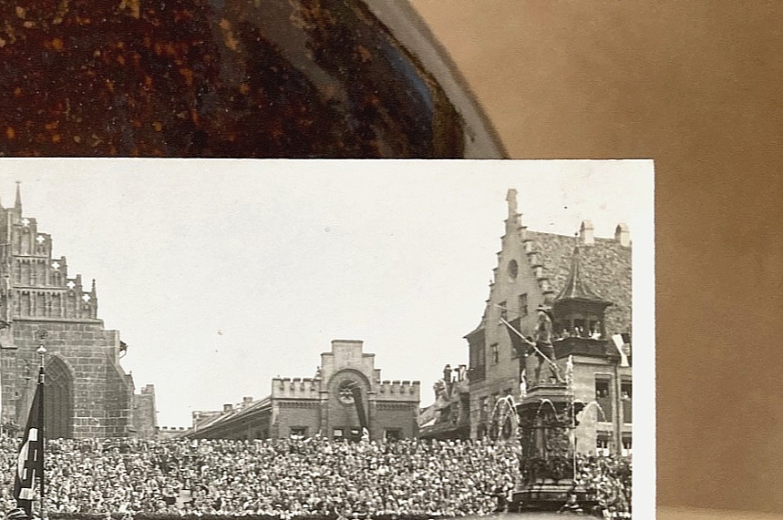 WW2 GERMAN LEADER'S 1931 MERCEDES-BENZ 770 (W07) AT RPT 1933 PHOTO POSTCARD RPPC