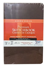 Gamma Series Premium Sketchbook Mixed Media Multi-Purpose 5 1/2" x 8 1/2" Ivory