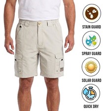 Bimini Bay Outfitters Men's Glacier White Short Boca Grande II Fishing S02 