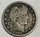 1900 O  Barber Quarter Silver 25C Philadelphia Business Strike US Coin