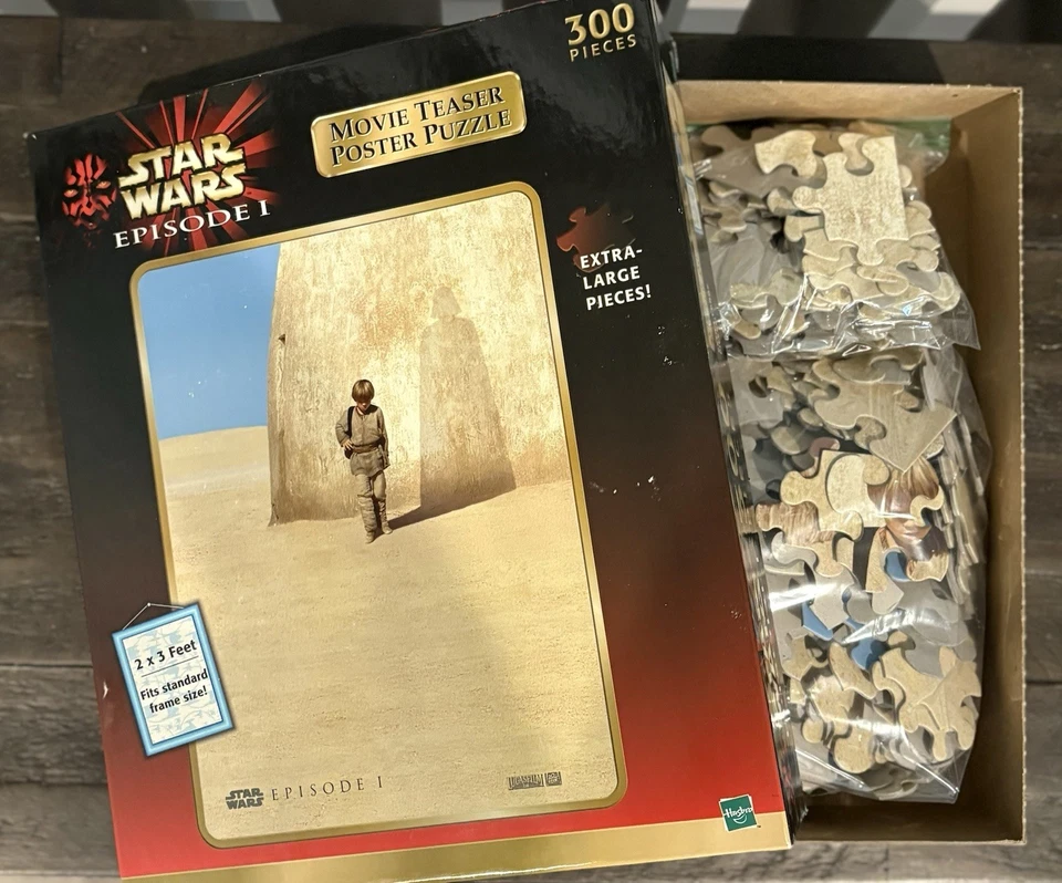 Vintage Hasbro 1999 STAR WARS Episode 1 Movie Poster 300 piece puzzle complete - Image 2 of 3