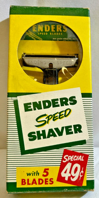 VINTAGE  Enders Speed Shaver with 5 blades nos