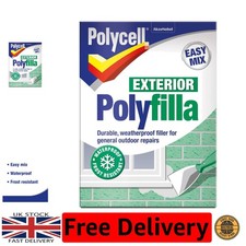 Polycell Polyfilla Weatherproof Exterior Filler 1.75kg - Quick Set in 60 Minutes