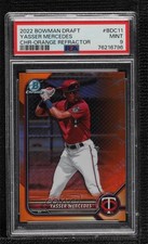 2022 Bowman Draft Chrome Orange Refractor 12/25 Yasser Mercedes PSA 9 MINT 0o48