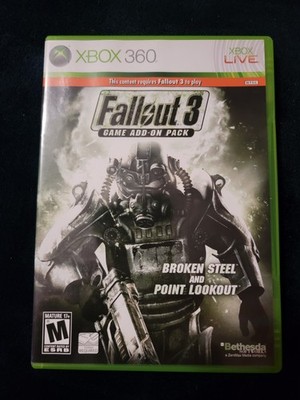 Fallout 3 Game Add-On Pack: Broken Steel and Point Lookout (Microsoft Xbox 360,