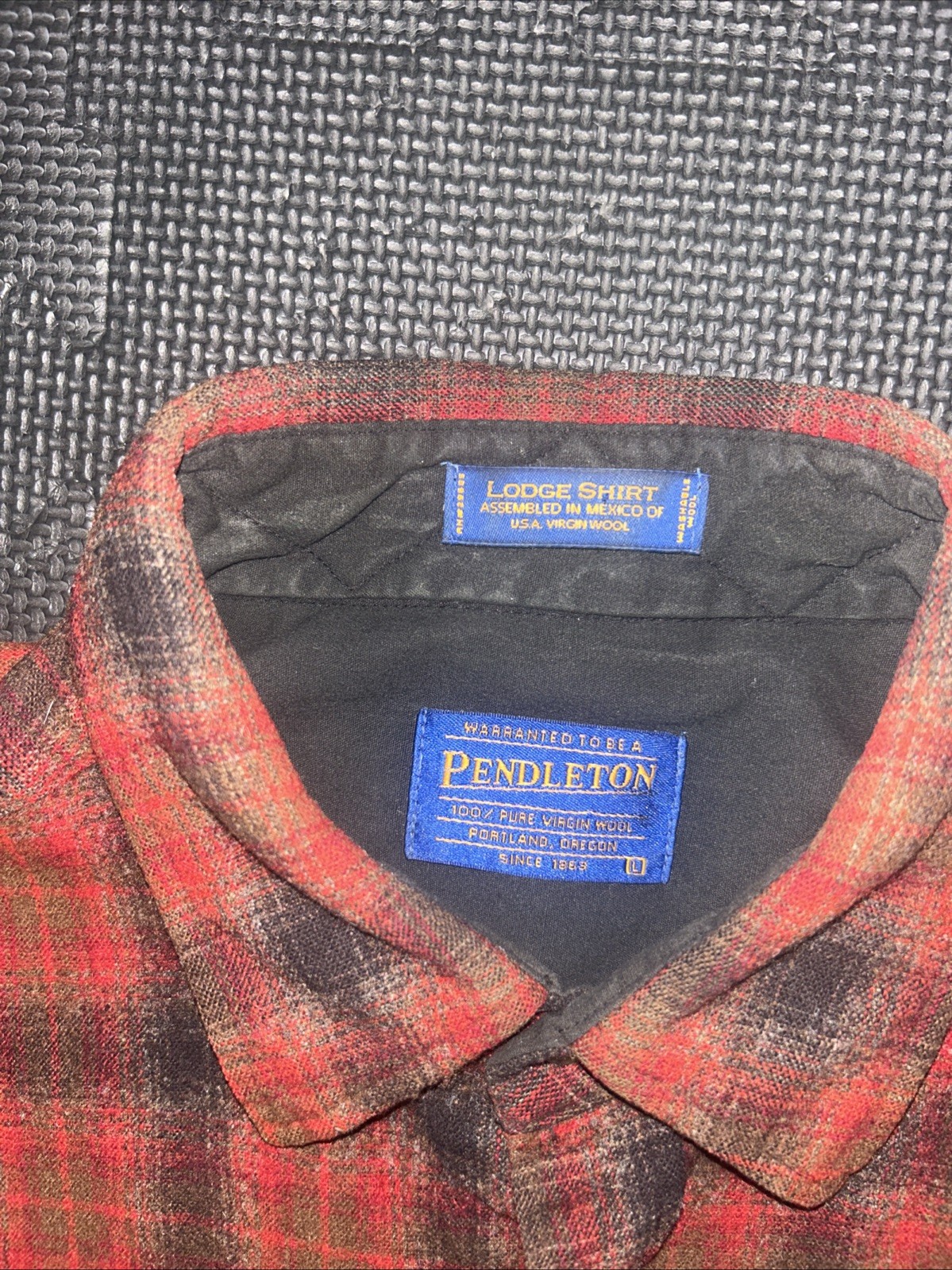 pendleton lodge wool shirt extra large - image 4
