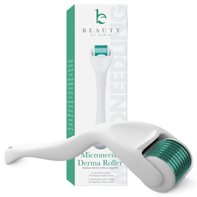 Derma Roller Microneedling Roller - Titanium 0.25mm Micro Needler for Face, G...