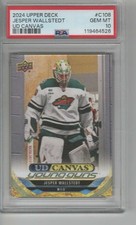 2024-25 UPPER DECK #C108 JESPER WALLSTEDT CANVAS YOUNG GUNS PSA 10 