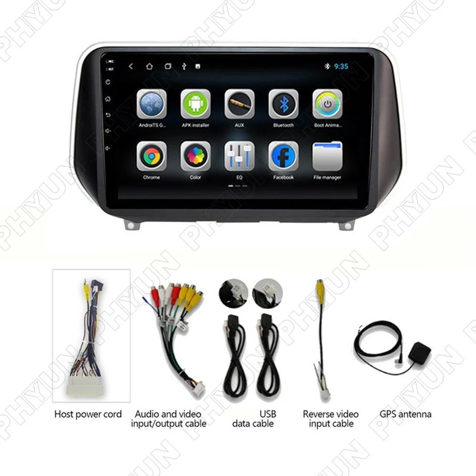 10" Android 10.0 Stereo Radio GPS Nav Wifi 1+16GB For Hyundai Santa Fe 2018-2020 - Image 2 of 4