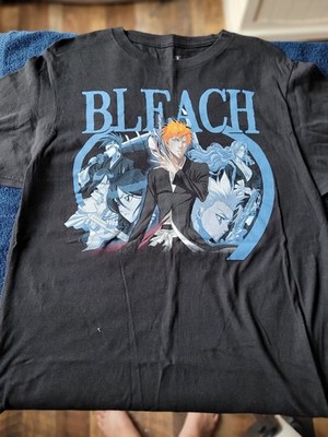 Bleach Ichigo Kurosaki Men's Black T-Shirt Size M Anime Graphic Print