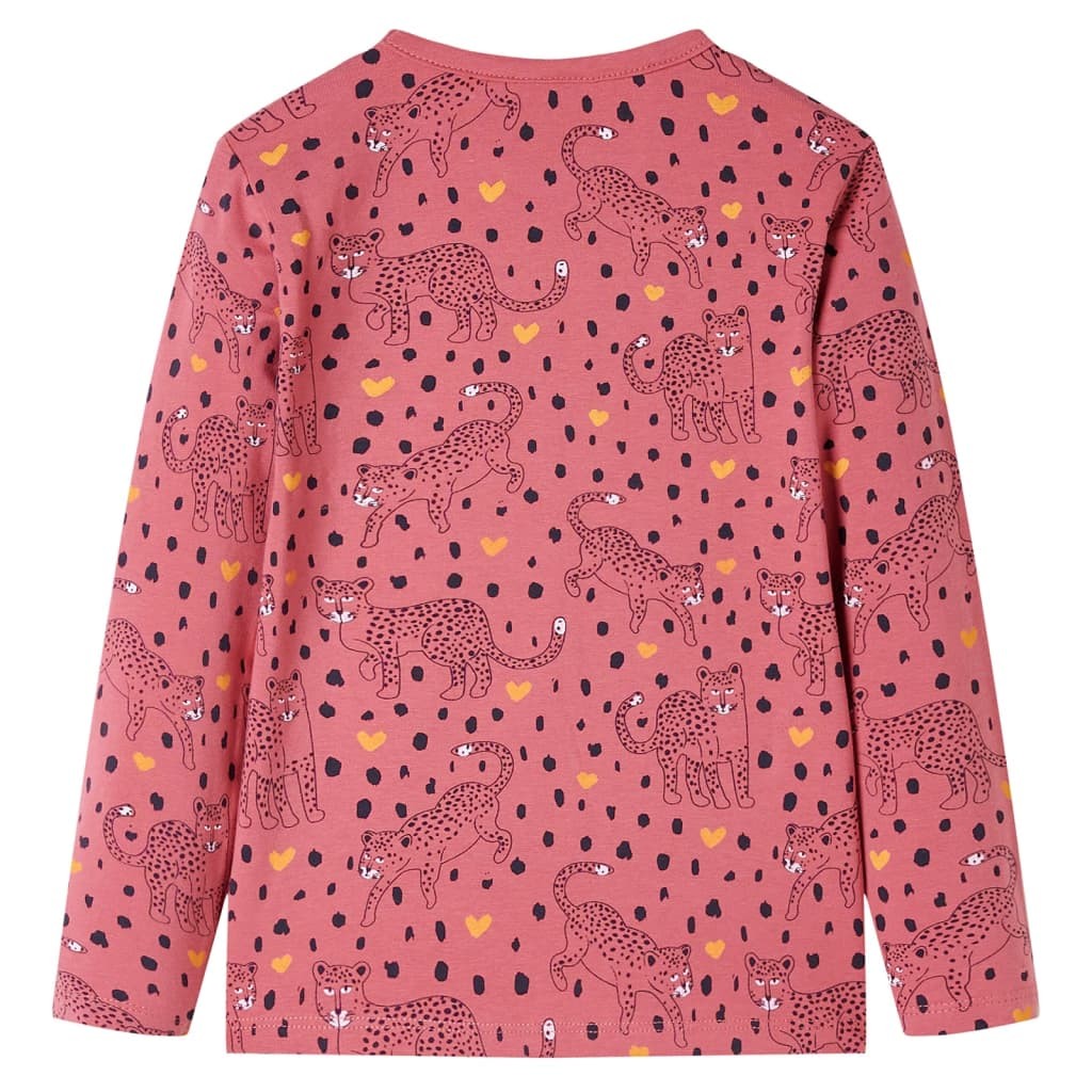 kids long sleeve pyjamas 104 dusky pink image 3