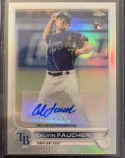 2022 Topps Chrome Update Series - Autographs Calvin Faucher #AC-CF (AU, RC)