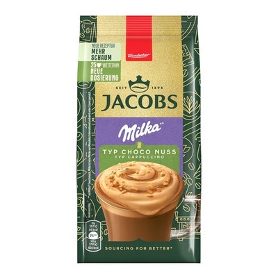 Jacobs Typ Cappuccino Choco Nuss Milka, Getränkepulver, Instant Kaffee (400 g)