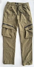 Public Supply Co Cargo Joggers Pants Mens M Olive Green Stretch Drawstring READ