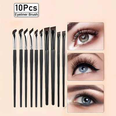 10 Eyeliner Pinsel Set Augenbrauenpinsel Make Up Pinsel Lidschatten Brush