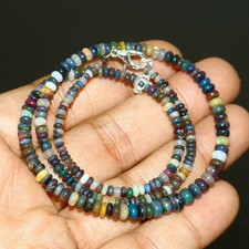 Top Quality Opal Beads Rondelle Opal Beads Black Opal Beads Gift for Dad 4988