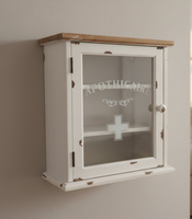 Medizinschrank / Apothekerschrank / WandschräNkchen In Weiß Aus Holz Shabby Chic