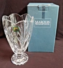 BEAUTIFUL WATERFORD Marquis Cut Crystal CANTERBURY 8" VASE w/ ORIG BOX & LABEL