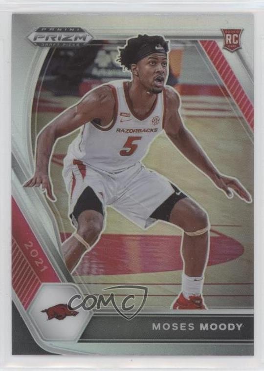 2021-22 Panini Prizm Draft Picks Silver Prizm Moses Moody #11 Rookie RC 0i32