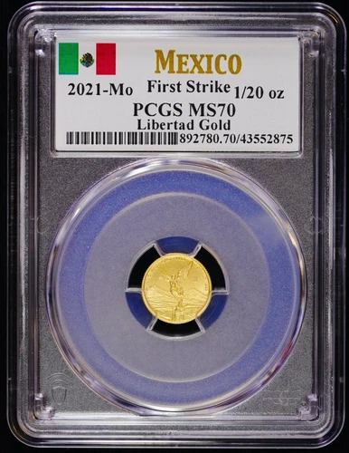 Photo of a 2021 Mexican Gold Libertad 1/20 oz from an eBay listing that sold on Jan 20, 2026