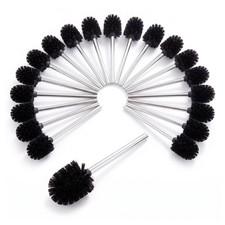 20x Stainless Steel Toilet Brush Set Bathroom Loo Cleaning Brush Sturdy Bristles