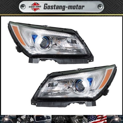 L&R Pair Projector Headlights Headlamps Halogen LED For Buick LaCrosse 2014-2016