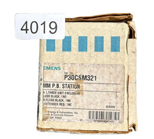 Siemens P30CSM321 MM Push Button Station