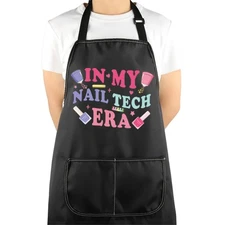 Nail Tech Apron with Pockets Nail Technician Era Artist Gift for Salon