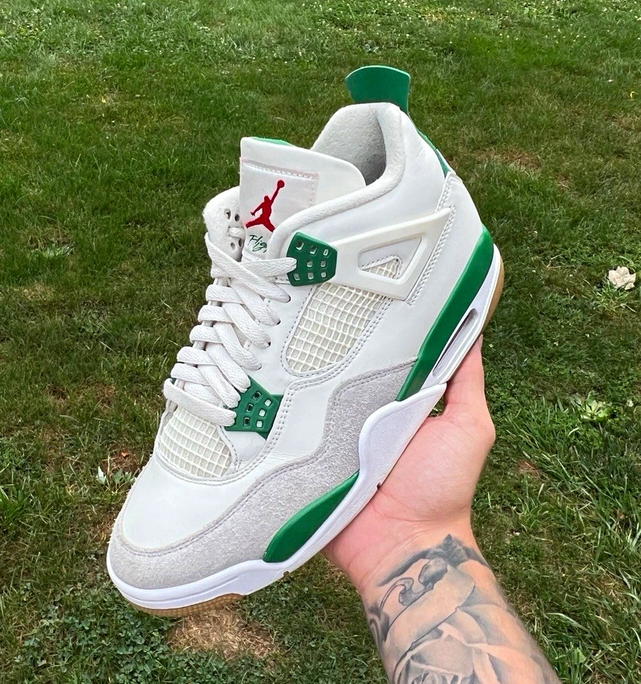 Preços baixos em Jordan 4 Retro SP x Nike SB Mid Pine Green | eBay