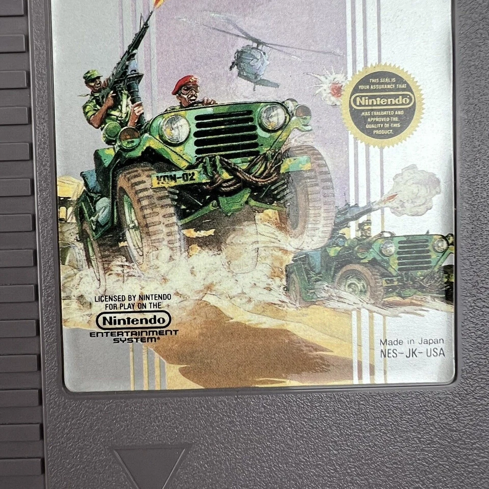 Vintage Nintendo NES 1986 Jackal Konami Video Game w/ Nintendo Branded Sleeve - Image 3 of 4