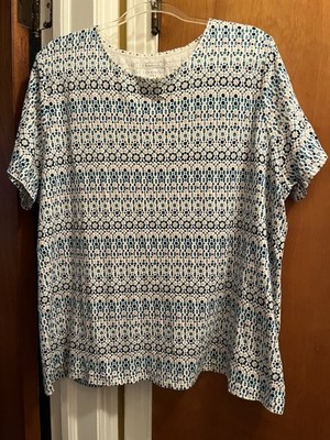 Pretty CROFT & BARR0W Sz 2X Multicolor Classic Short Sleeve Tee
