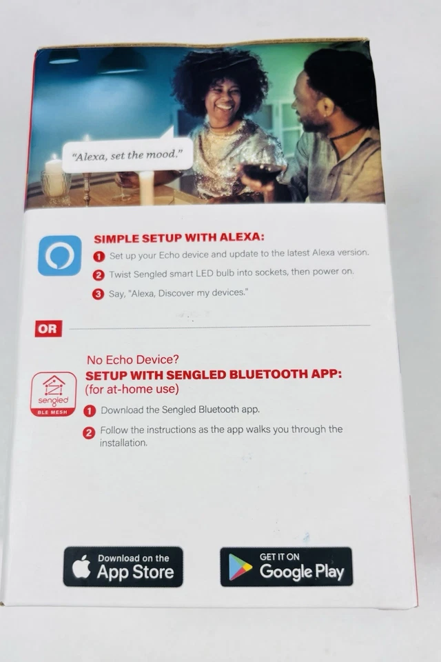 Sengled Smart Bluetooth Mesh LED Light Bulb Multicolor Amazon Echo, Indoor use - Image 2 of 4