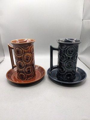 Vintage 60er Jahre Portmeirion 2x Jupiter große Tasse und Untertasse von Susan Williams-Ellis