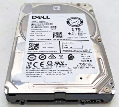 2TB Dell Seagate ST2000NX0463 EXOS 7E2000 15mm 2,5'' SAS HDD Festplatte