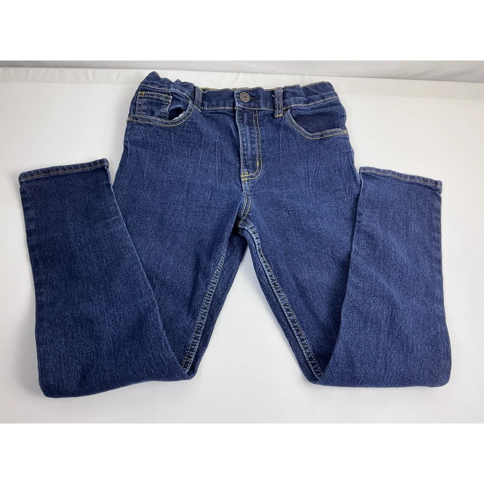 OshKosh Bgosh Skinny Jeans Girls Size 10R 10A Dark Wash Denim Pants - Image 2 of 4