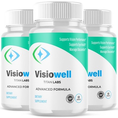 (3 Pack) Visiowell Vision Support Healthy Eye Function Visio Well 180 Capsules
