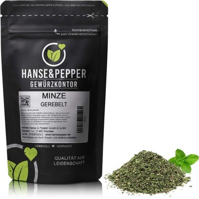 500g Minze gerebelt getrocknet Minztee hoch Aromatisch 1A Qualität-Premium Serie