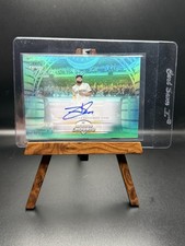 2025 Topps Stadium Club Jackson Chourio Chrome Auto Turquoise Refractor 70/75