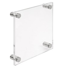 Premium Acrylglas T&uuml;rschild mit Edelstahabstandshalter