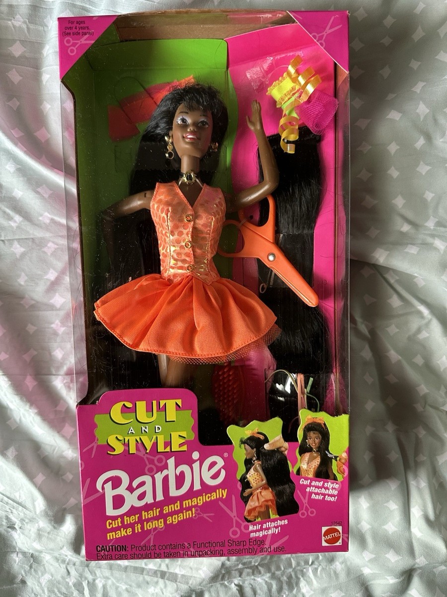 Barbie Cut And Style Barbie African American 1994 Mattel #12642