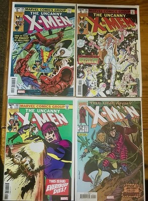 Uncanny X-men #129,130,142 & 266 Facsimile Lot of 4 Byrne Marvel