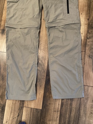 BC Clothing Beige Convertible Cargo Pants Mens Lrg.36 x 32 Belted Expedition - Picture 2 of 16