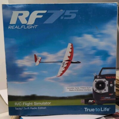 RF 7.5 REALFLIGHT R/C FLIGHT SIMULATOR TACTIC Tx-R RADIO EDITION UNTESTED 
