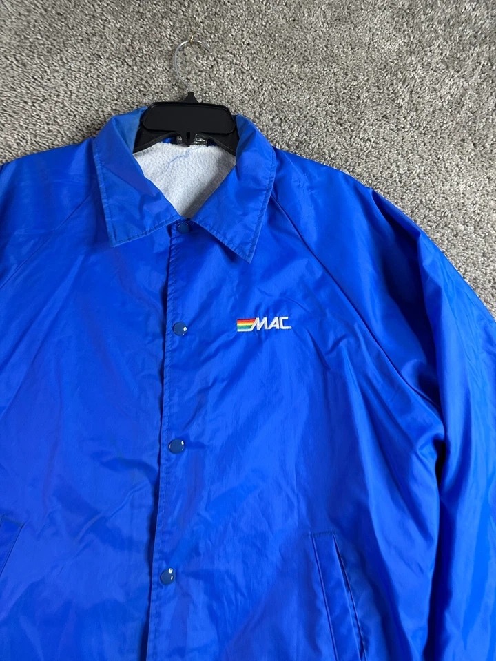 VINTAGE Vantage Custom Classics Jacket Mens XL Blue MAC Bomber Windbreaker 90s - Image 3 of 4