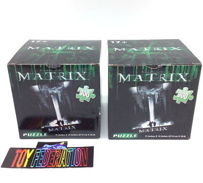 Lot Of 2 - Matrix Movie 300 Piece Puzzle - 11x14 Inches - NIB
