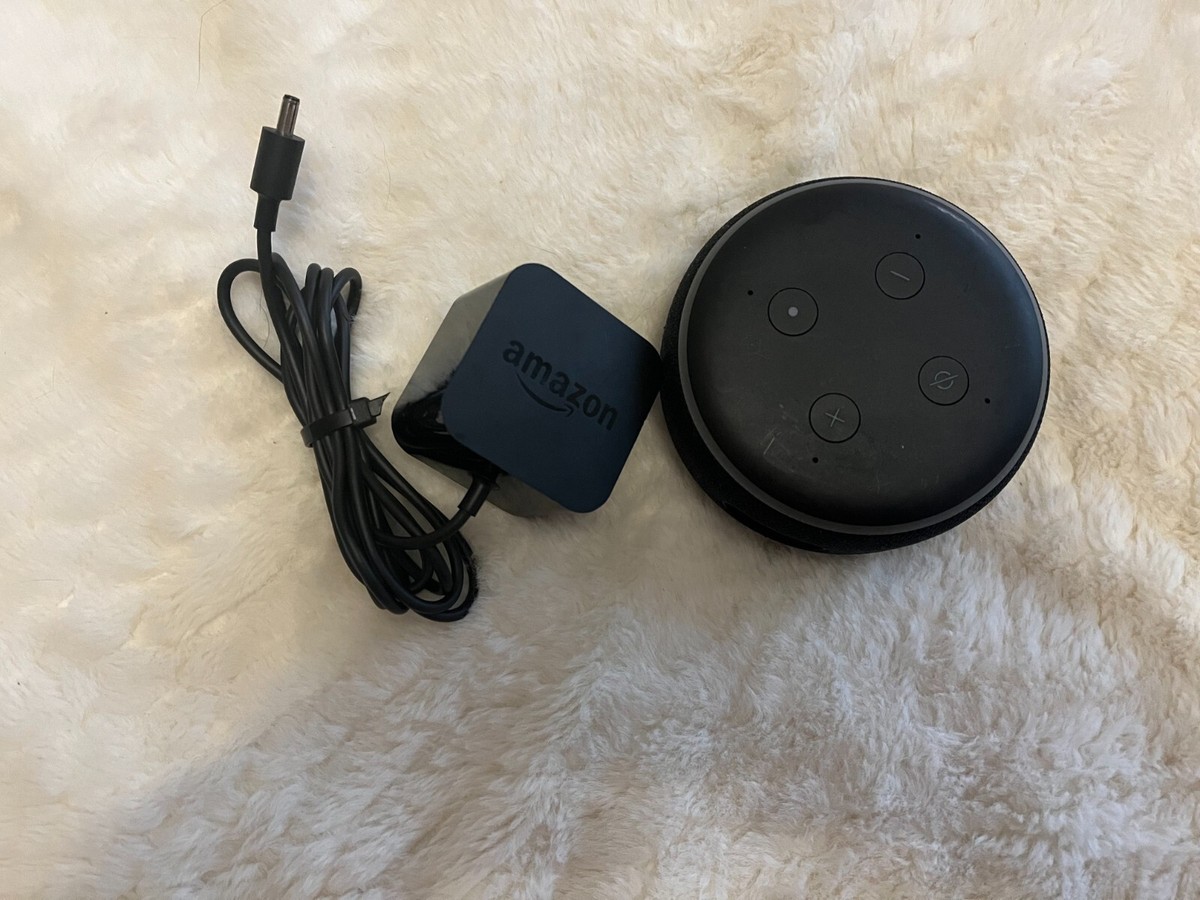 Amazon Echo Dot (3G), HQ, WITH CHARGER+CORD, LED, FULLY FUNCTIONAL