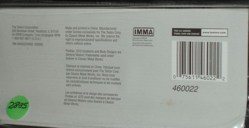 TESTOR'S 1966 PONTIAC GTO HARDTOP ASSEMBLY KIT 1/24 SKILL 2 BLUE - Picture 7 of 9