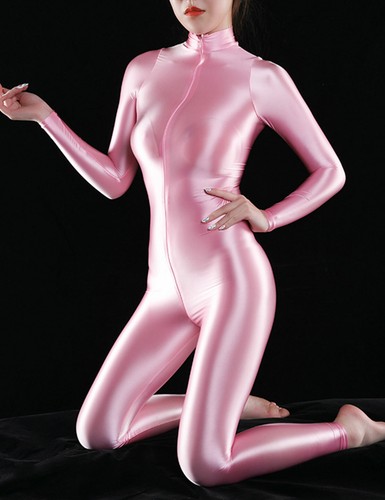 Women's Glossy Bodysuit Sexy Lingerie High Cut Jumpsuit Catsuit Jumpsuit Smooth - Picture 147 of 158