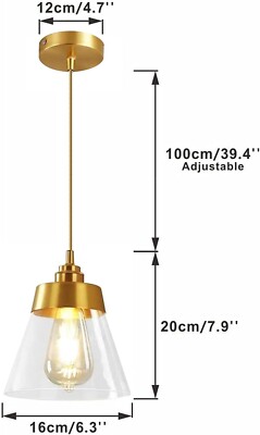 Modo Lighting Brass Pendant Modern 1 Light Ceiling Glass